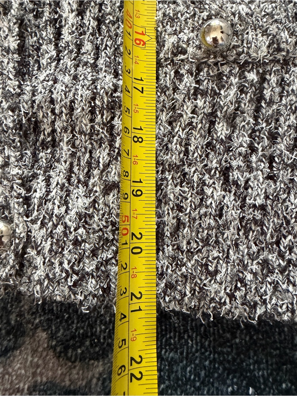 Mango‎ Silver-Gray Tweed Open-Front Jacket - Picture 11 of 12